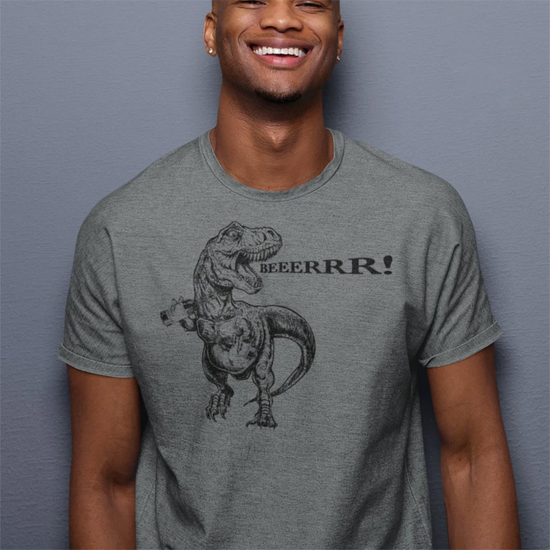 Dinosaur T-rex Drinking Beer Funny Beer shirt Dinosaur T-rex Drinking Beer Funny Beer shirt