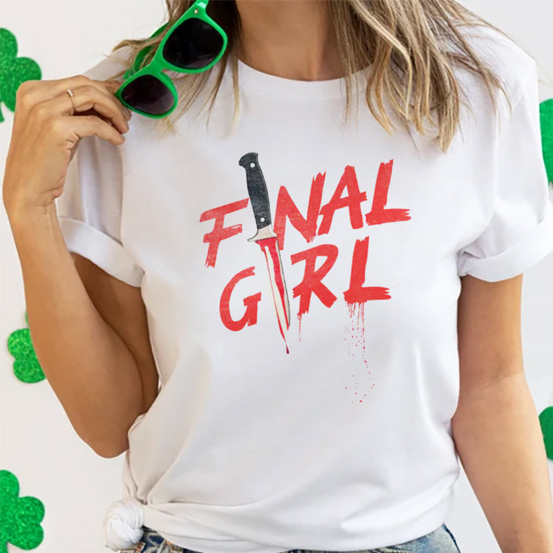 Final Girl Halloween Horror Movie T-shirt Final Girl Halloween Horror Movie T-shirt