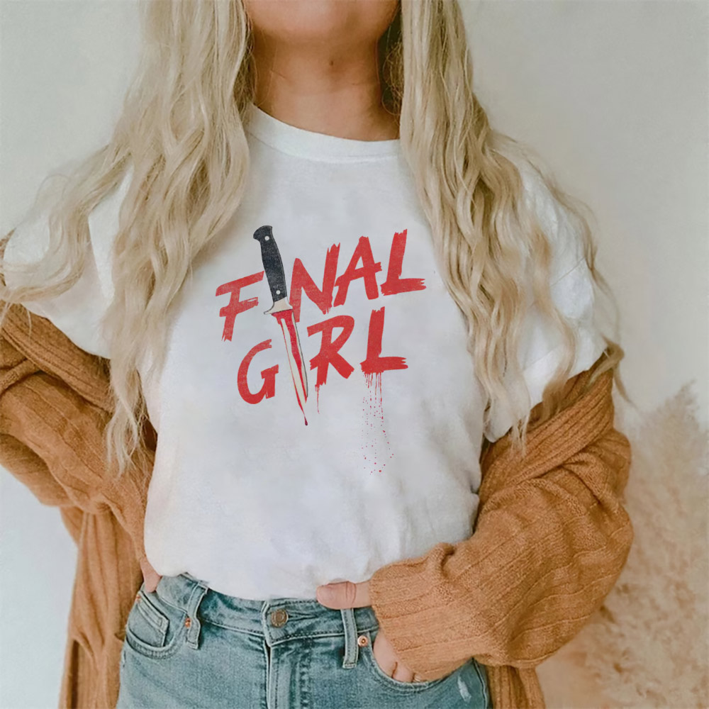 Final Girl Halloween Horror Movie T-shirt Final Girl Halloween Horror Movie T-shirt
