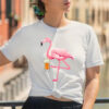 Flamingo Drinking Beer Funny Beer Shirt