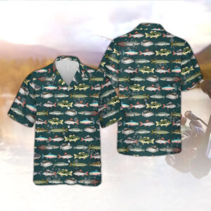 Freshwater Fish Fishing Day Hawaiian Shirt