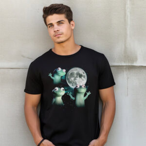 Funny Lizard Moon Meme T shirt 3