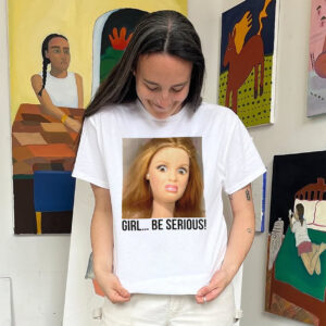 Girl Be Serious Weird Doll Face Meme T shirt 1
