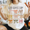 God Says I Am Autumn Vibes Comfort Colors Tee