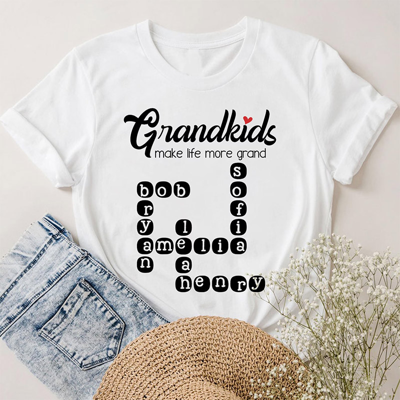 Grandkids Make Life More Grand Shirt Grandkids Make Life More Grand Shirt