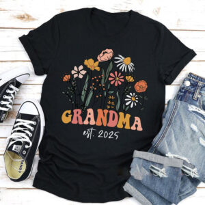 Grandma Est 2025 Floral Motifs Shirt 2