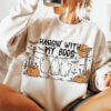 Hangin With My Boos Hanging Ghosts Halloween Comfort Colors T-shirt