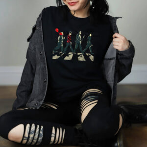 Horror Movie Characters Abbey Road Crossing T-shirt Horror Movie Characters Abbey Road Crossing T-shirt