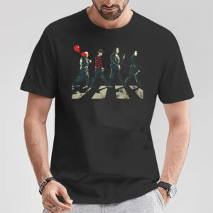 Horror Movie Characters Abbey Road Crossing T-shirt Horror Movie Characters Abbey Road Crossing T-shirt