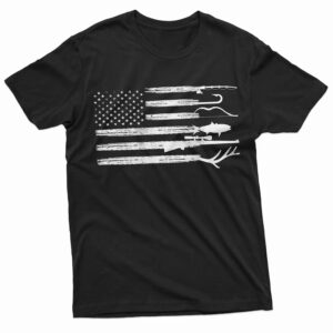 Hunting and Fishing American Flag, Hunting Season Gift Shirt 4