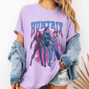 Huntrix Girls Kpop Demon Hunters Netflix Comfort Colors T shirt 3