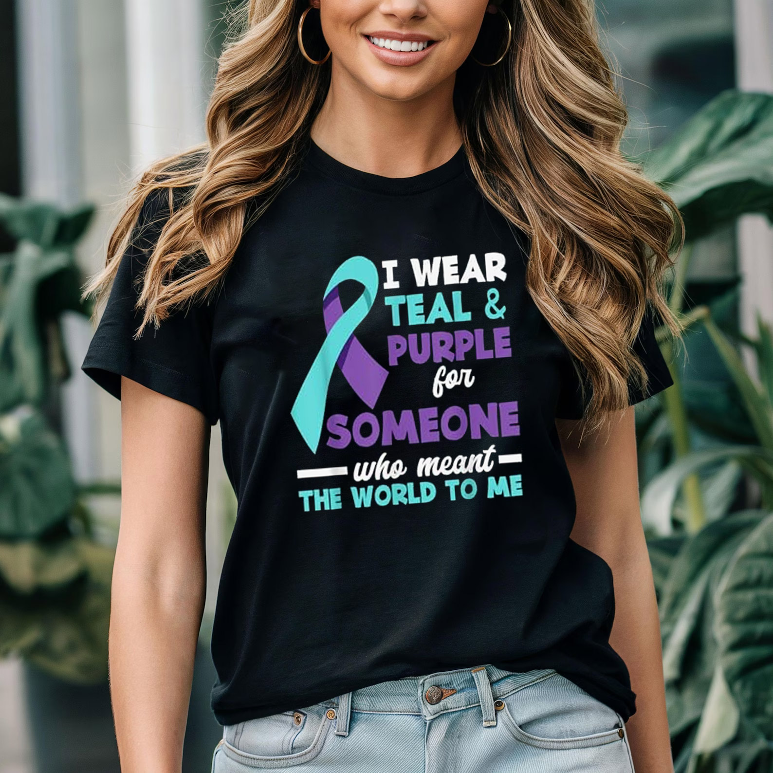 I Love Suicide Prevention, Teal & Purple For Someone Shirt I Love Suicide Prevention, Teal & Purple For Someone Shirt