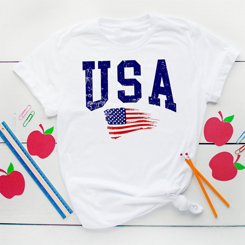 July 4th USA Flag Shirt July 4th USA Flag Shirt
