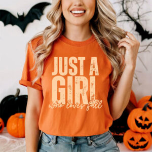 Just A Girl Who Loves Fall, the first day of autumn Comfort Colors T shirt 3