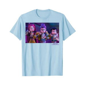 K-pop Demon Hunters Huntrix Eating Ramen Funny Meme T-shirt