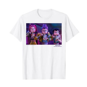 K pop Demon Hunters Huntrix Eating Ramen Funny Meme T shirt 3