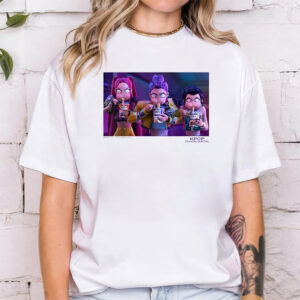 K pop Demon Hunters Huntrix Eating Ramen Funny Meme T shirt