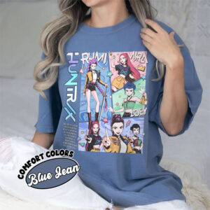 K pop Demon Hunters Huntrix Girls Manga Style Comfort Colors T shirt 2