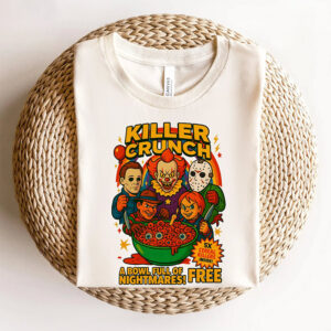 Killer Crunch Cereal Box Halloween Breakfast T-shirt Killer Crunch Cereal Box Halloween Breakfast T-shirt