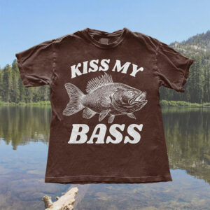Kiss My Bass Funny Fishing Time Comfort Colors T shirt 2