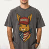 Merica Patriotic Rabbit  Comfort Colors Shirt
