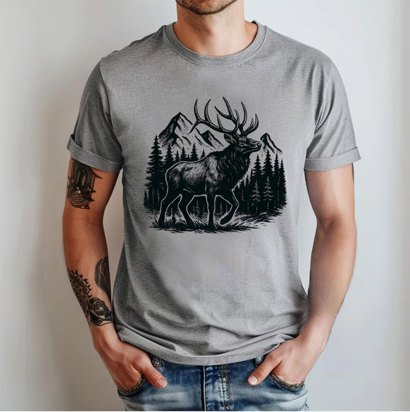 Mountain Wilderness Elk, Hunting Season T-shirt Mountain Wilderness Elk, Hunting Season T-shirt