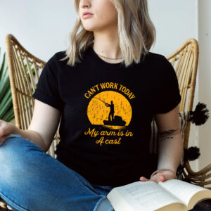 My Arm Is In A Cast Retro My Fishing Time T shirt