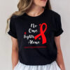 No One Fights Alone Heart Disease Awareness T-shirt