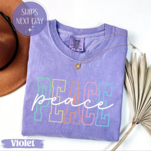 Peace, Anti War Comfort Colors T shirt 2