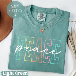 Peace, Anti War Comfort Colors T shirt 3