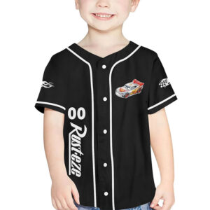 Personalize Light Mcqueen Speed Baseball Jersey 1
