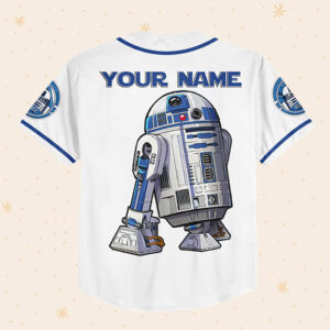 Personalize Star Wars Astromech Droid R2-D2 Baseball Jersey