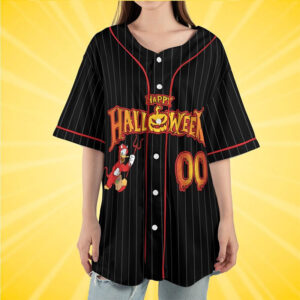 Personalized Disney Halloween Donald Duck Baseball Jersey 2