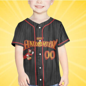 Personalized Disney Halloween Donald Duck Baseball Jersey2