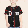 Personalized Disney Mickey Funny Black And Red Baseball Jersey