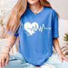 Personalized Heart Warrior, Heart Awareness Month Comfort Colors T-shirt