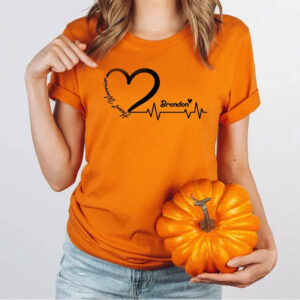 Personalized Name heart awareness month Comfort Colors T shirt 2