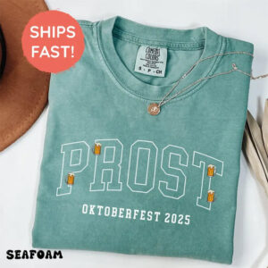 Prost Oktoberfest 2025, National Drink Beer Time Comfort Colors T-shirt