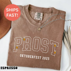 Prost Oktoberfest 2025, national drink beer Time Comfort Colors T shirt 2