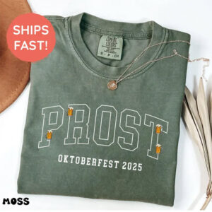 Prost Oktoberfest 2025, national drink beer Time Comfort Colors T shirt 4