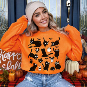 Pumpkin Ghost Witch Spooky Season Halloween Shirt 1
