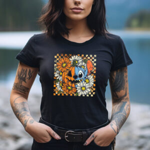 Pumpkin Stitch Head Disney Autumn Season T-shirt