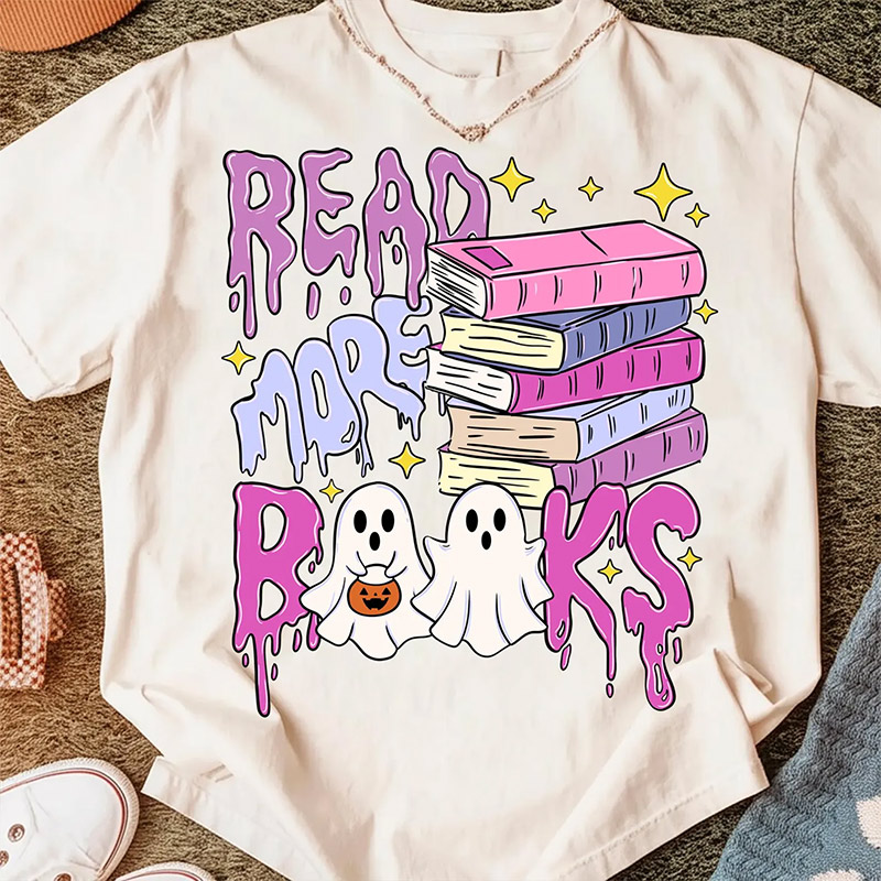 Read More Books Spooky Book Club Tee Read More Books Spooky Book Club Tee