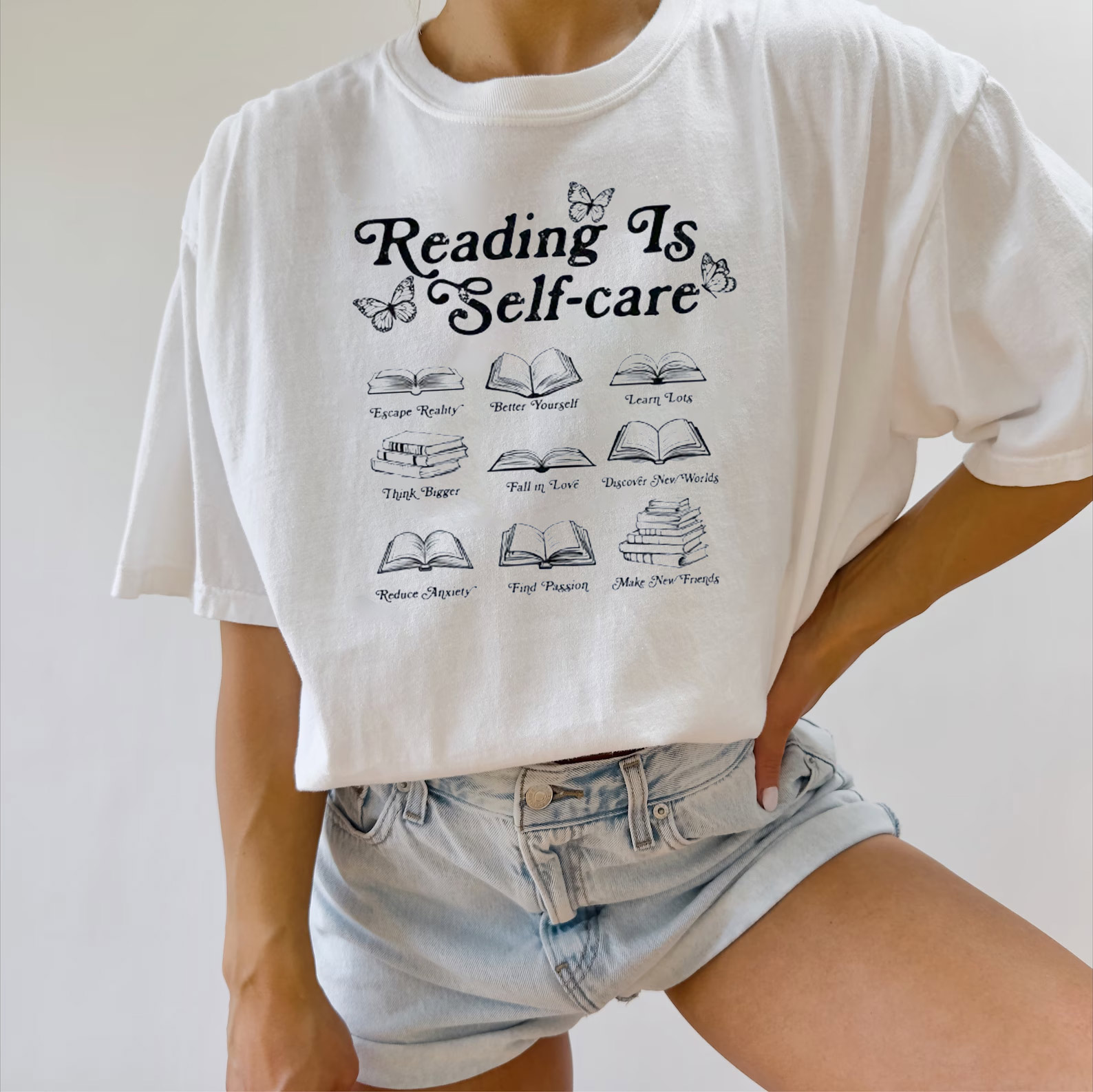 Reading Is Self-care Book A Day Shirt Reading Is Self-care Book A Day Shirt