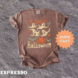 Retro Long Live Halloween Comfort Colors T shirt 2