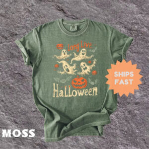 Retro Long Live Halloween Comfort Colors T shirt 3