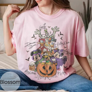 Retro Mickey And Friends Halloween Party Comfort Colors T-shirt