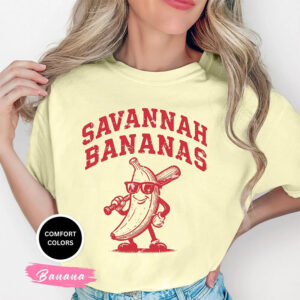 Savannah Bananas Baseball Banana Ball Comfort Colors T shirt 1