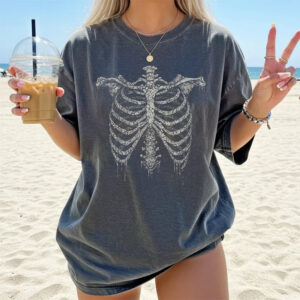 Skeleton Rib Dark Art Comfort Colors T-shirt
