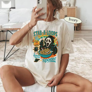 Stab-A-Loops Cereal Scream Ghostface Comfort Color Shirt
